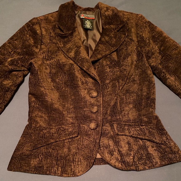 Brown Textured Blazer by J. Peterman - Picture 3 of 16